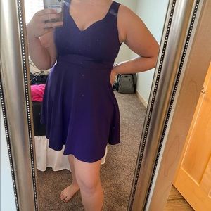 Purple Skater Dress